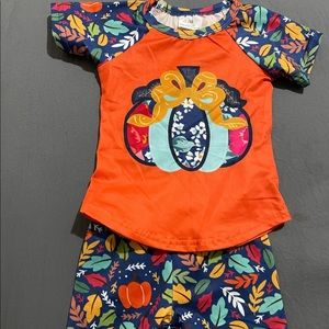 Baby girl infant holiday fall set boutique 3-6